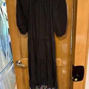 Johnny Was | Dresses | Johnny Was Black Dress With Embroidered Detail |  Poshmark